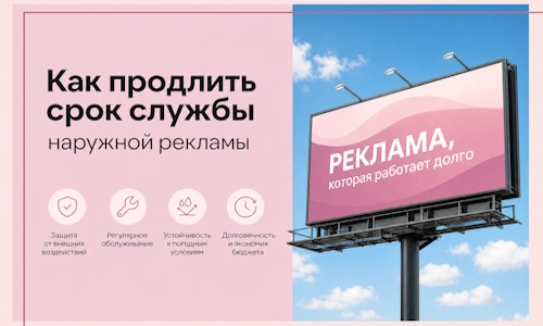 Как продлить срок службы наружной рекламы в  Конаково