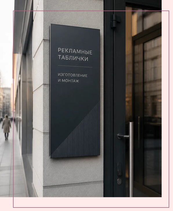 Рекламные таблички в Конаково по цене от 4562 р. | Аванза-Кнк
