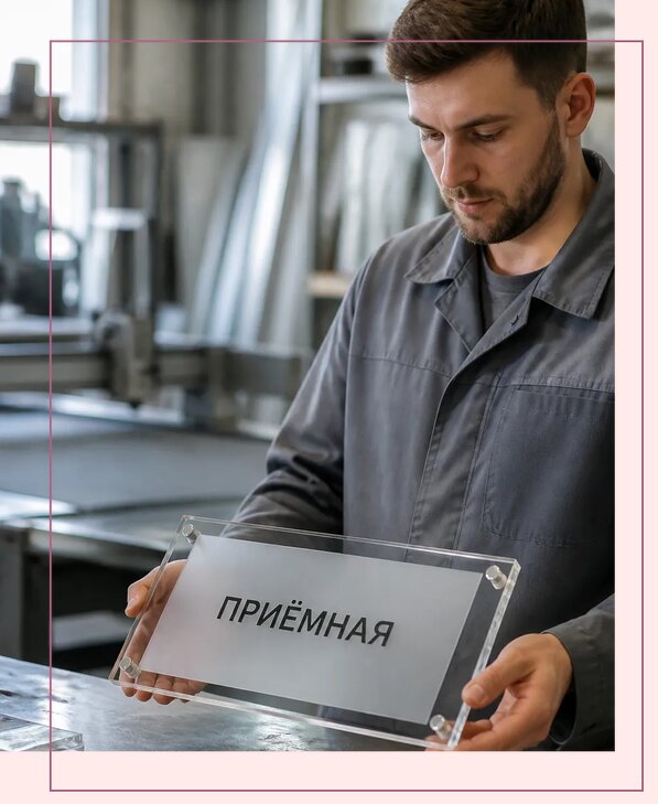 Таблички из оргстекла на заказ в Конаково от 3953 р. | Аванза-Кнк