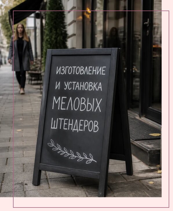 Меловые штендеры в Конаково по цене от 6589 р. | Аванза-Кнк